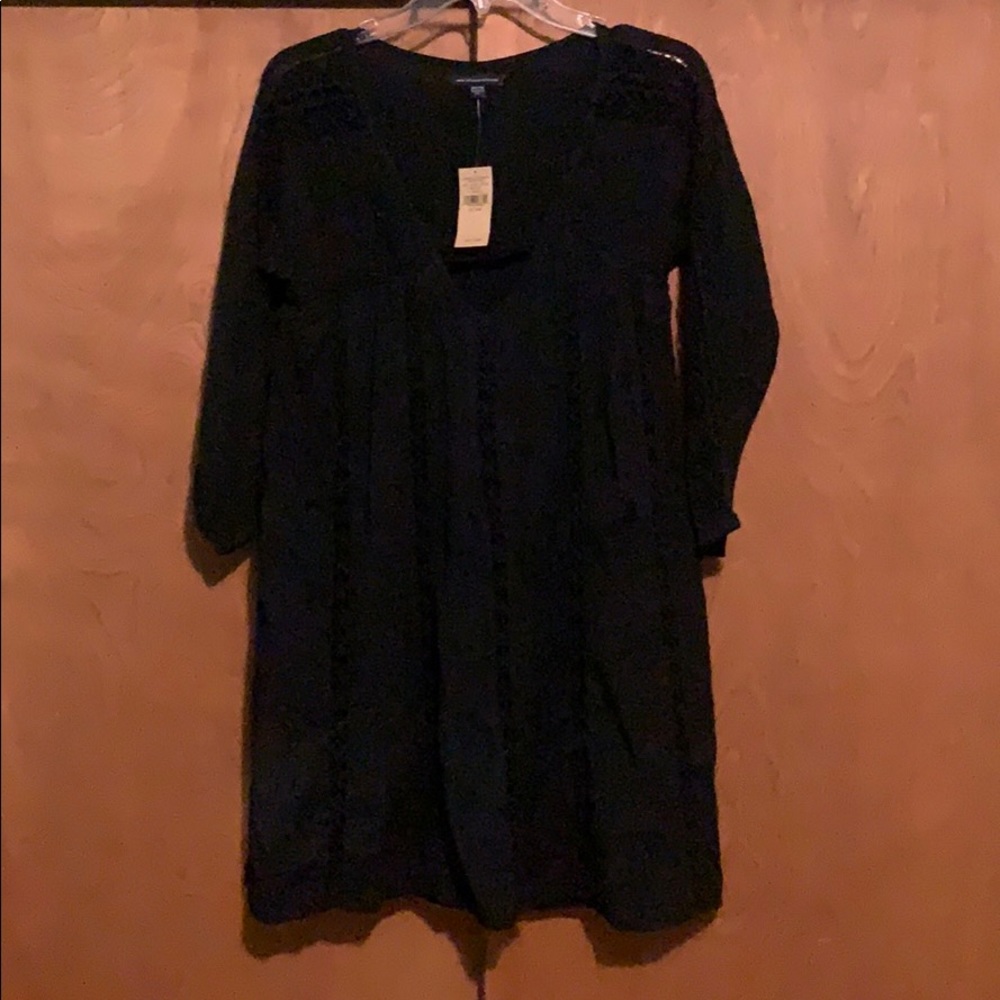 Black cut out dress
